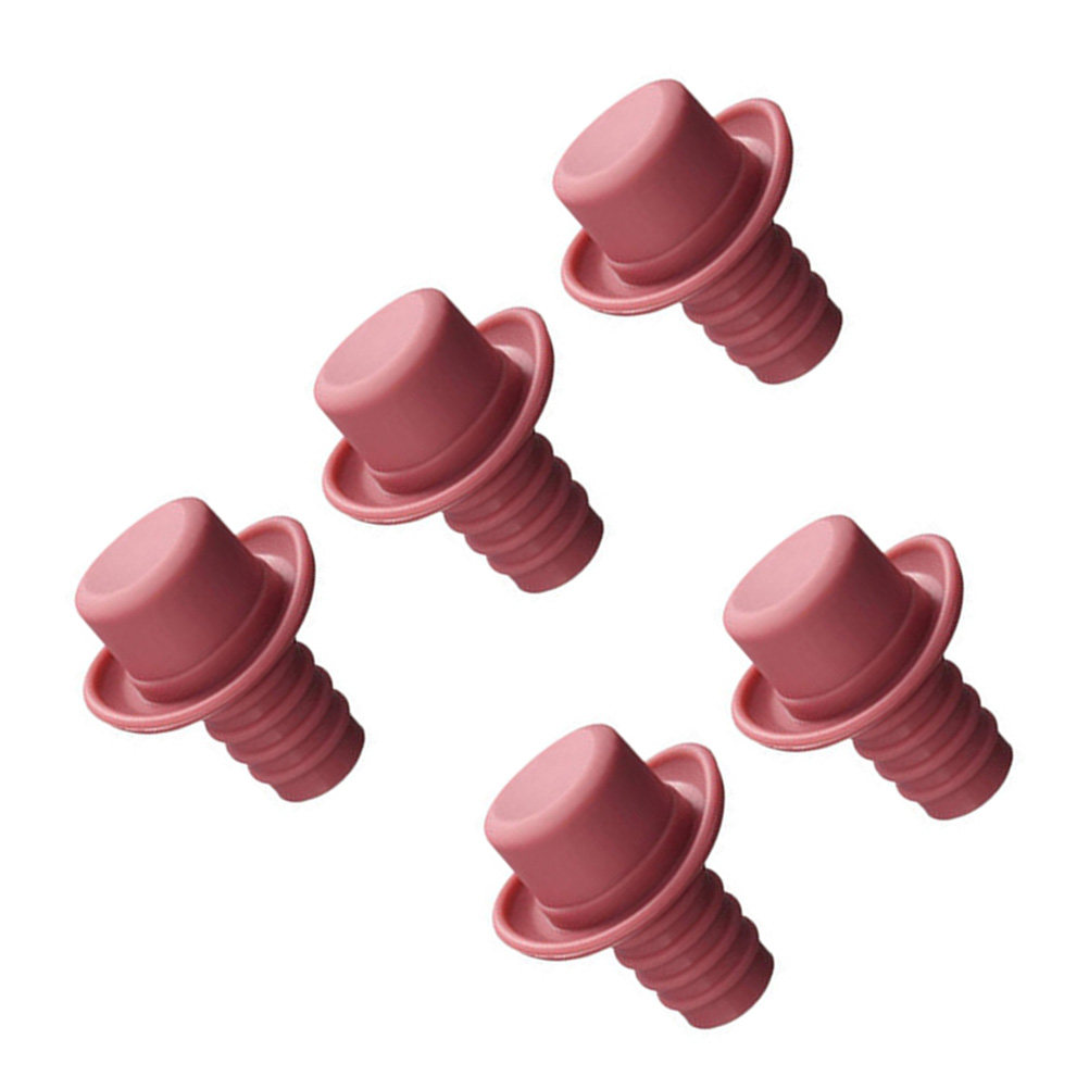 5Pcs Silicone Bottle Stoppers  - огляд і ціна Wine Beer Hat