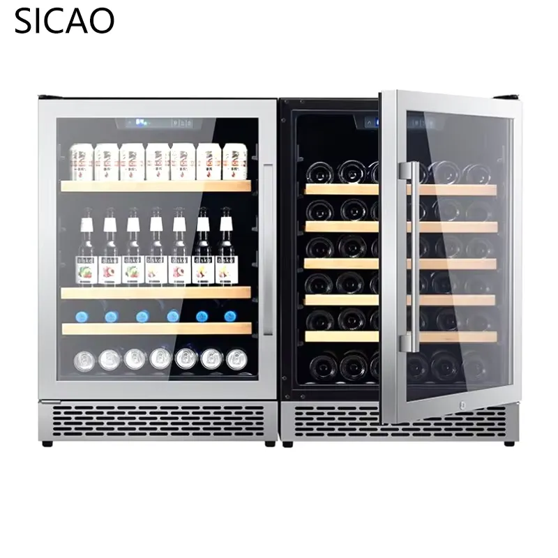 2 Door Wine Beer Fridge Glass  - огляд і ціна Wine Beer Dual Zone